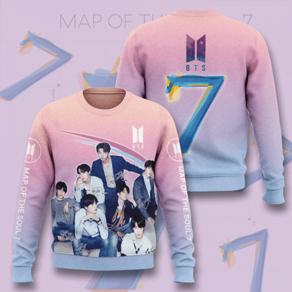 Bts Bangtan Boys 7th Anniversary 2013 2025 Map Of The Soul Signature 3d Hoodie All Over Printed Hoodie