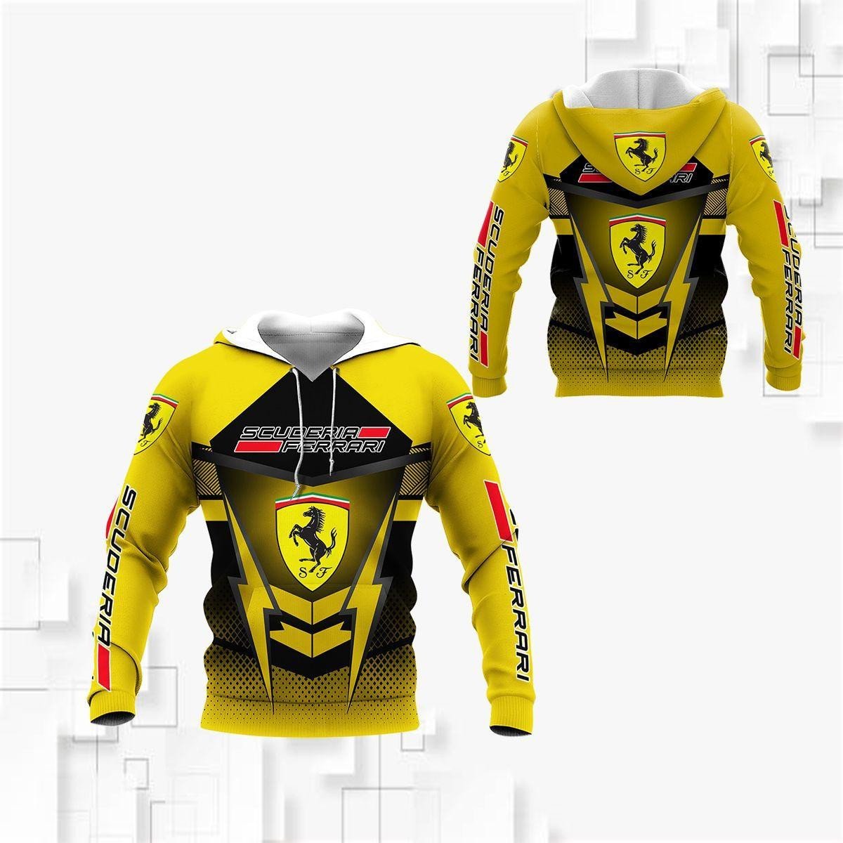 Scuderia Ferrari Luxyry Racing Car F1 8k155 Fan Gift 3d Zip Hoodie Hoodie Ii0