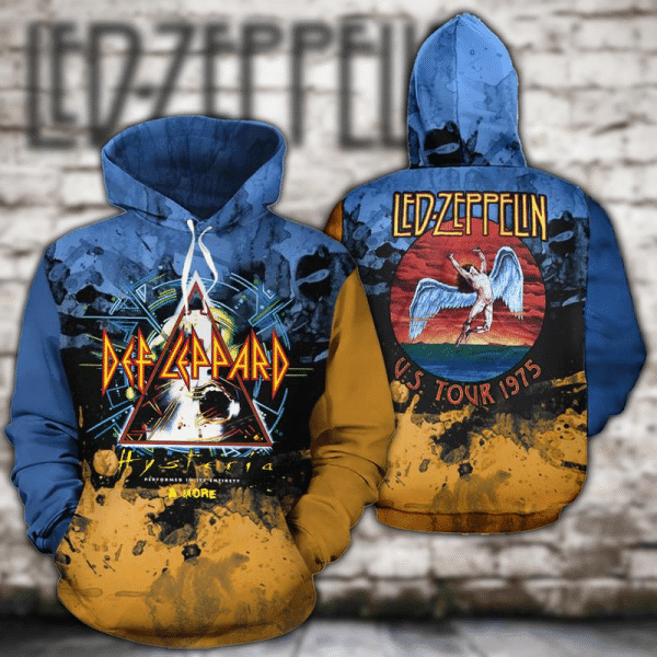 Led Zeppelin Rock Band Graphic 2k524 Lover Gift,led Zeppelin Rock Band Graphic All Over Print 3d Hoodie