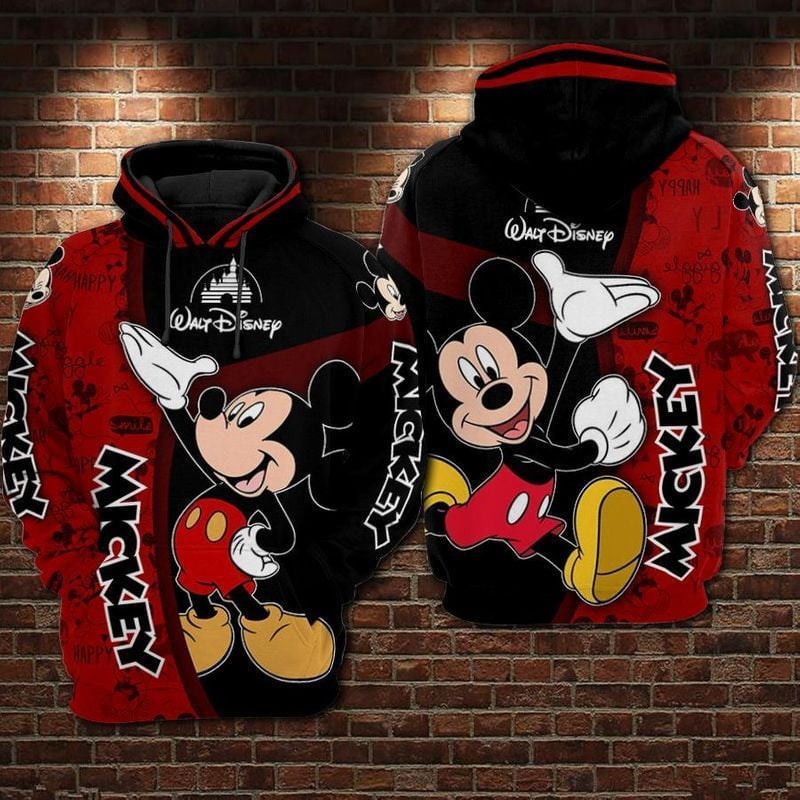 For Mickey Mouse Lovers Inviting Posture 3d Hoodie