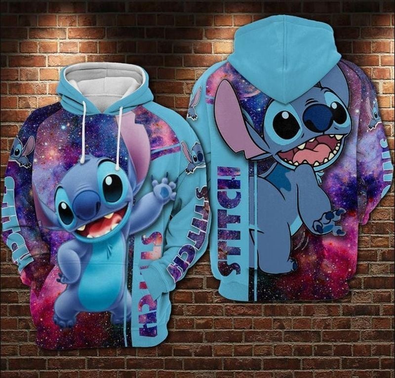 Lilo And Stitch Cute Lover 3d Hoodie Zip Hoodie 1060