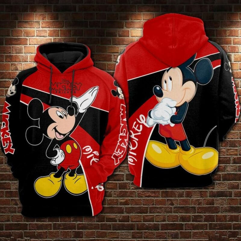 Mickey Friends Movies Disney 1 Over Print 3d Hoodie Zip Hoodie