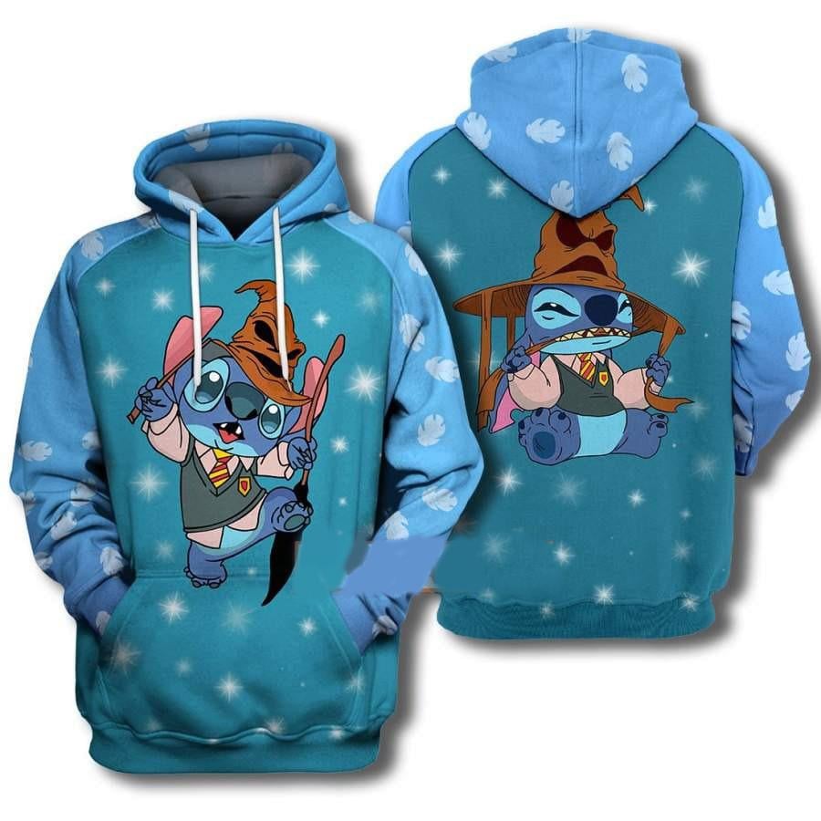 Stitch Disney Fan Gift, Adorable Harry Stitch All Over Print Hoodie