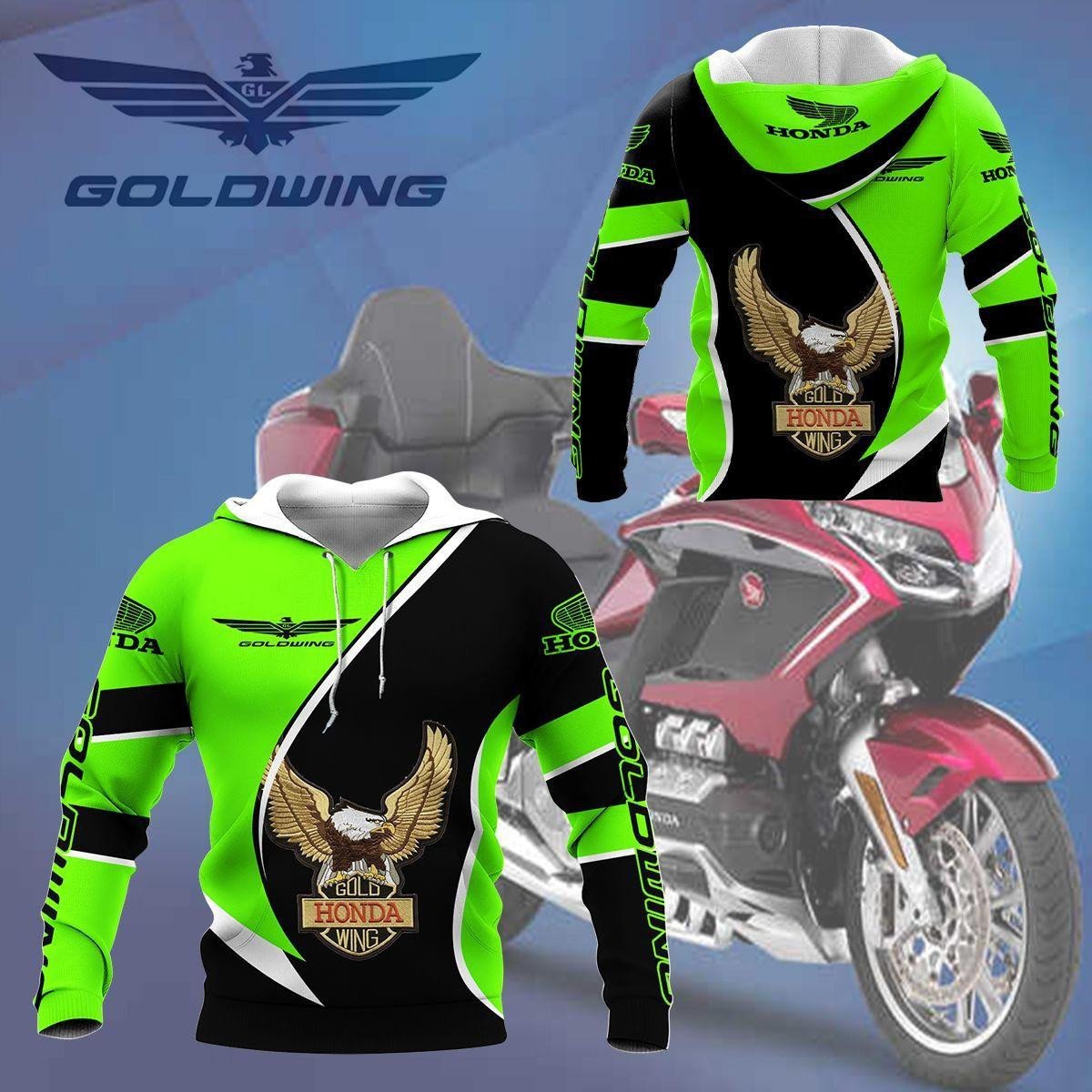 Honda Gold Wing Shirt Fan Gift 180, Stylist Unisex 3d Hoodie Zip Hoodie