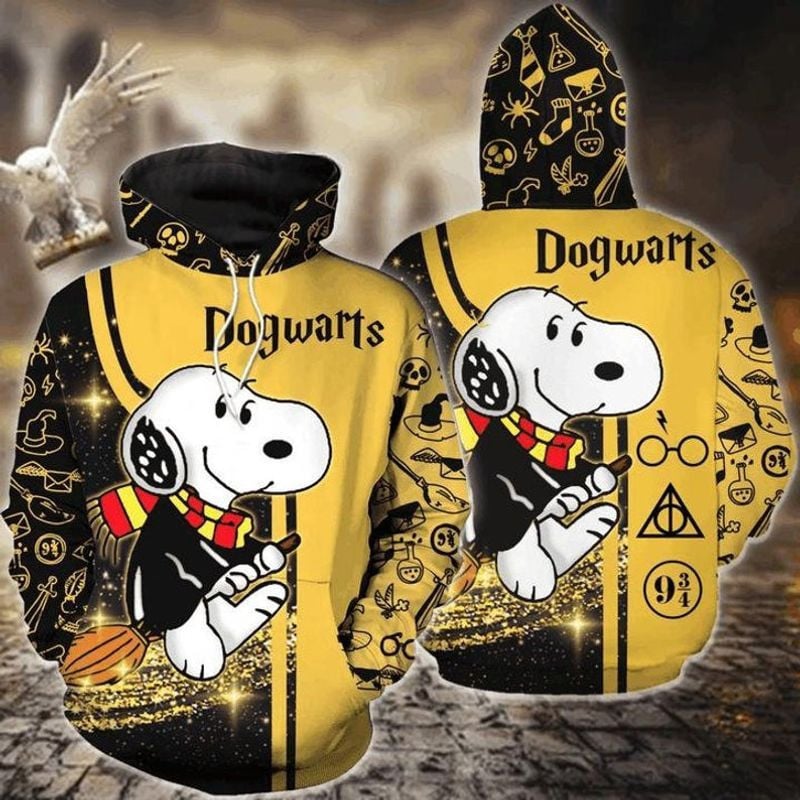 Harry Potter X Snoopy 3d Hoodie Zip Hoodie