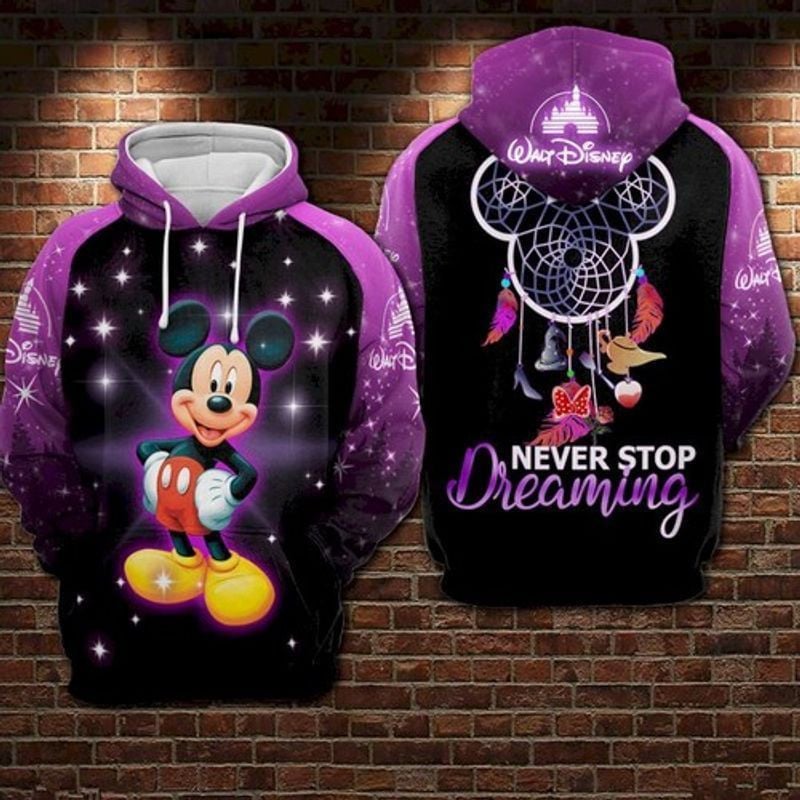 Mickey Mouse Twinkle All Over Printed 3d Hoodie 306
