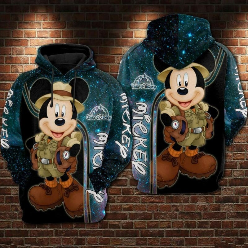 Mickey Mouse Movies Disney 7 Over Print 3d Hoodie Zip Hoodie