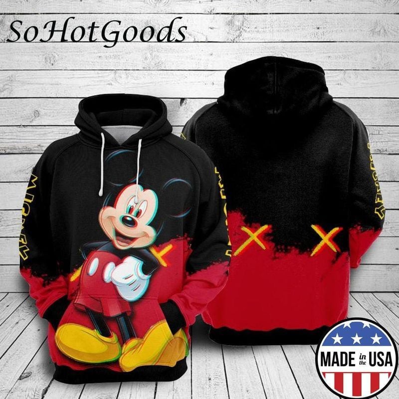Mickey Full Printing Hoodie Walt Disney Full Printing 3d Hoodie 611