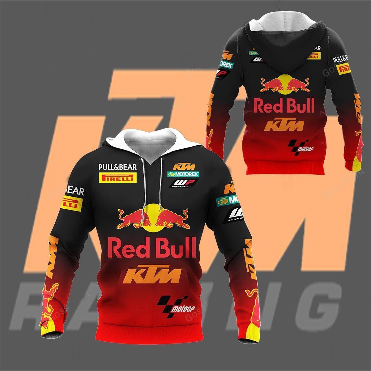 Motogp Red Bull Ktm Racing, Ktm Factory Racing All Over Print Hoodie, Zip Hoodie