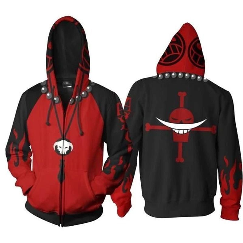 Anime One Piece Over Print 3d Hoodie Zip Hoodie 22