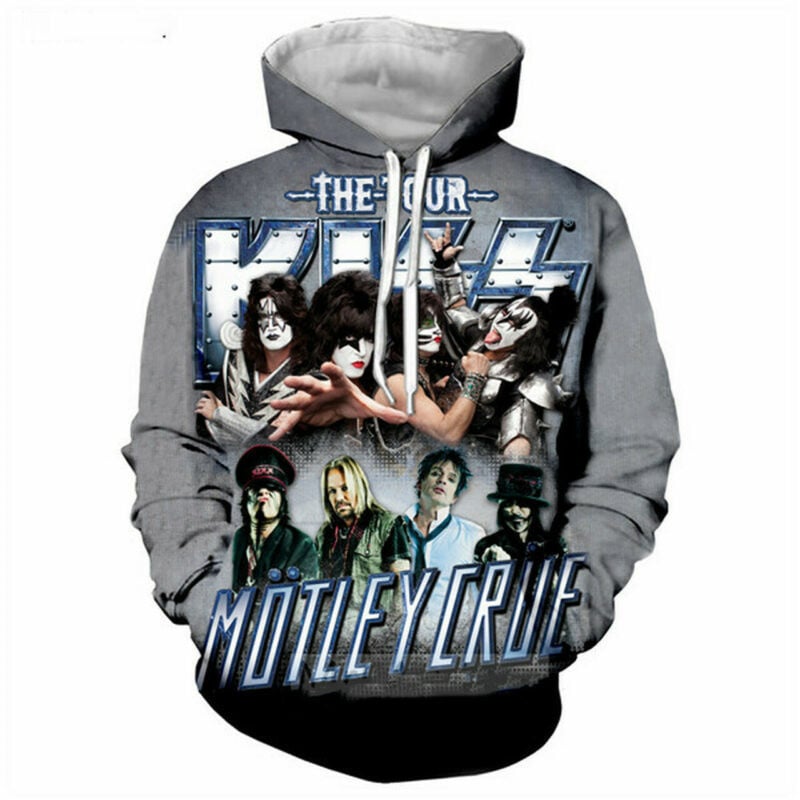 Pop Heavy Metal Band Motley Crue 3d Print Jacket Women/men Hip Hop Hoodies