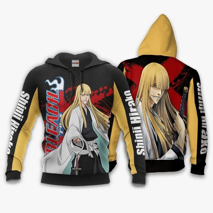 Shinji Hirako Anime Manga Bleach For Men And Women 3d Hoodie Zip Hoodie