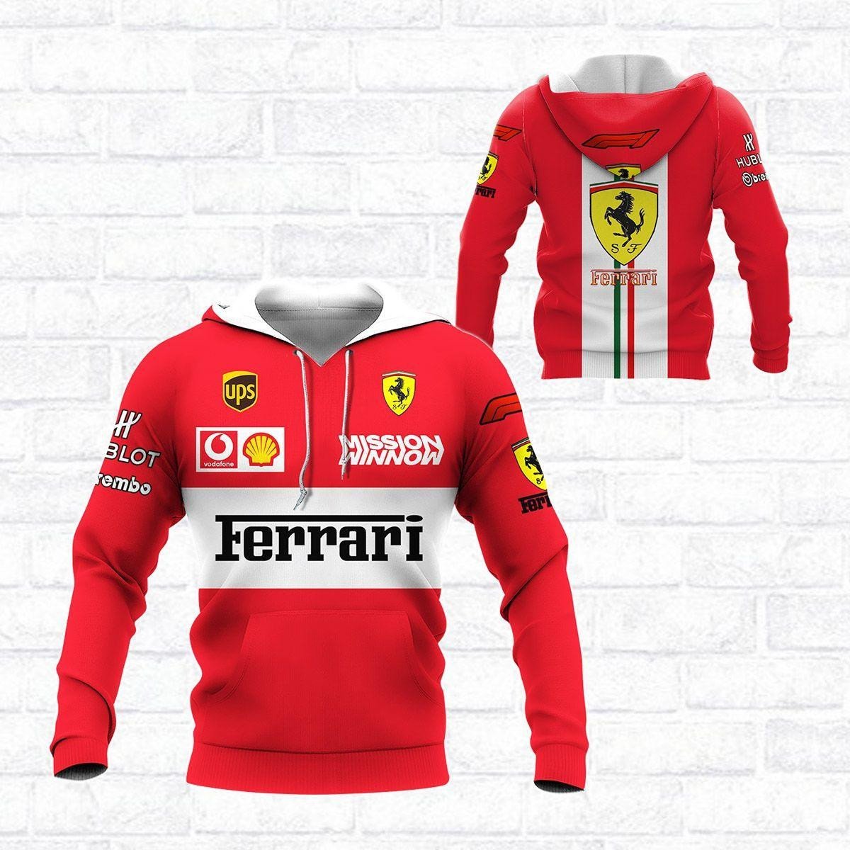 Scuderia Ferrari Luxyry Racing Car 7k965 Fan Gift 3d Zip Hoodie Hoodie Ii0