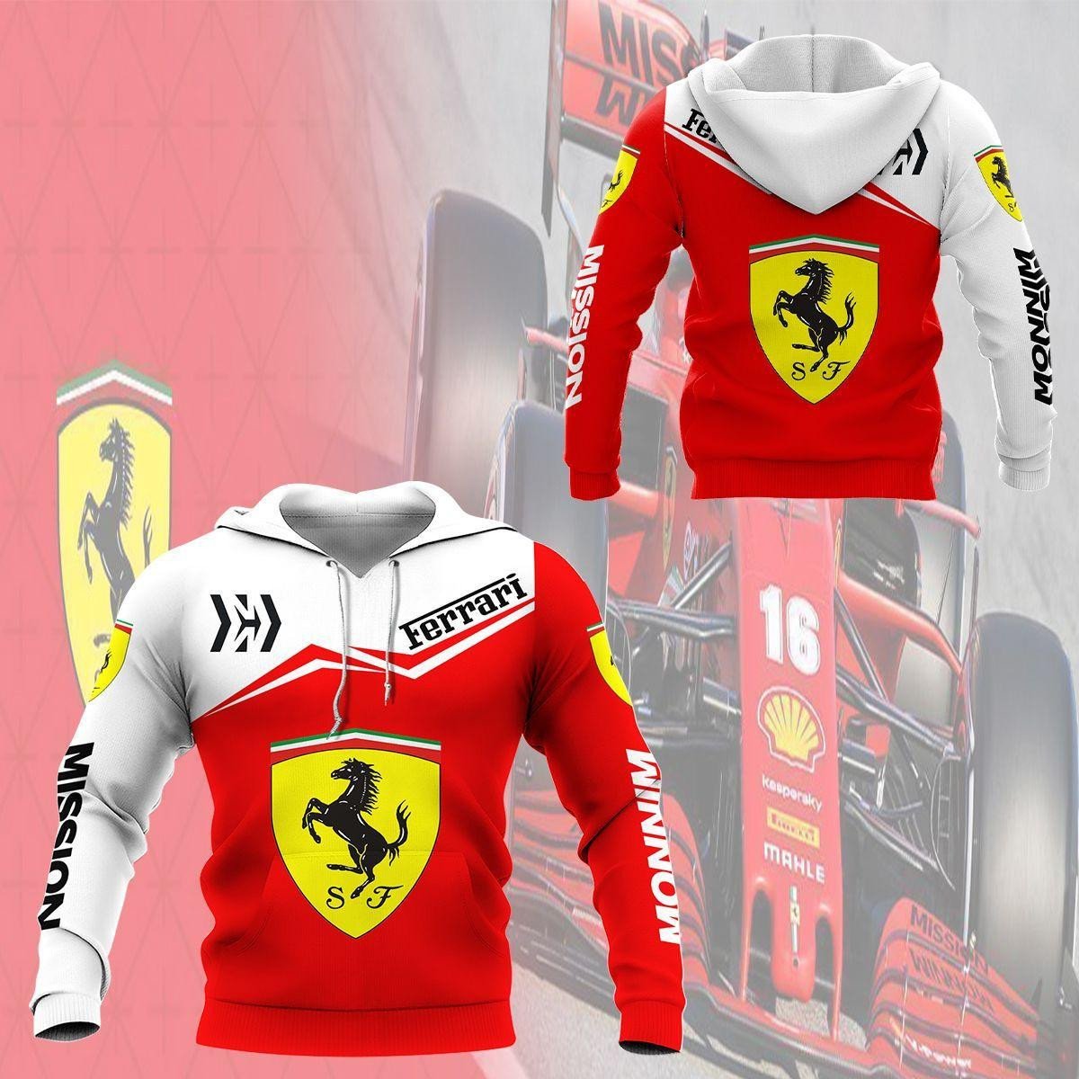 Scuderia Ferrari Luxyry Car 7k953 Fan Gift 3d Zip Hoodie Hoodie Ii0