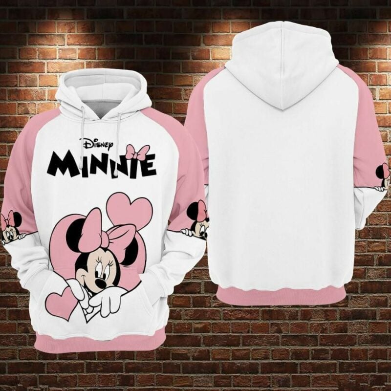 Minnie Mouse Movies Disney 1 Over Print 3d Hoodie Zip Hoodie