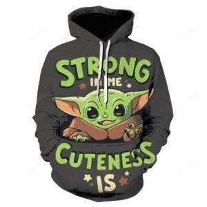 Star Wars The Mandalorian Baby Yoda 3d All Over Print Hoodie, Zip-up Hoodie