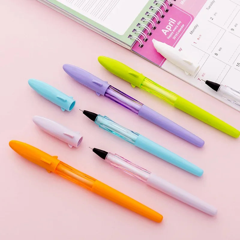 50PCS Creative Candy Nut Shark Personality Neutral Pen 0.5 Black Student Gel Pen Wholesale Kawaii School Supplies